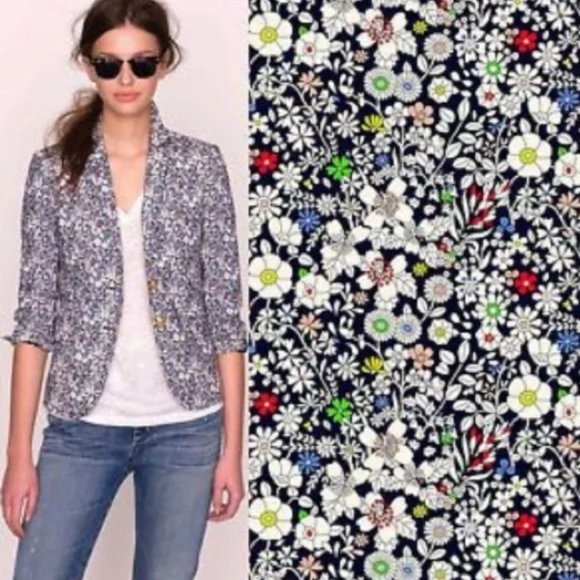 J. Crew Jackets & Blazers - J.CREW SCHOOLBOY LIBERTY-OF-LONDON FLORAL BLAZER